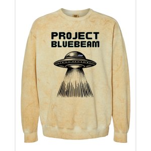 Drones New Jersey Ufo Uap Alien Invasion Project Bluebeam Colorblast Crewneck Sweatshirt