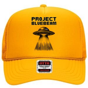 Drones New Jersey Ufo Uap Alien Invasion Project Bluebeam High Crown Mesh Back Trucker Hat