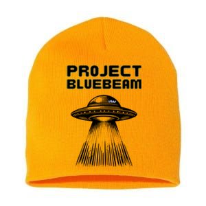 Drones New Jersey Ufo Uap Alien Invasion Project Bluebeam Short Acrylic Beanie