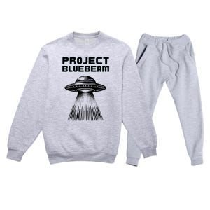 Drones New Jersey Ufo Uap Alien Invasion Project Bluebeam Premium Crewneck Sweatsuit Set