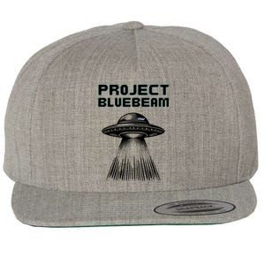 Drones New Jersey Ufo Uap Alien Invasion Project Bluebeam Wool Snapback Cap