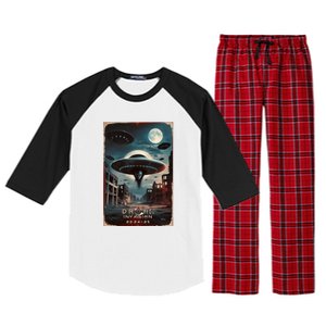 Drones New Jersey Ufo Uap Alien Invasion Project Bluebeam Raglan Sleeve Pajama Set