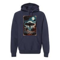 Drones New Jersey Ufo Uap Alien Invasion Project Bluebeam Premium Hoodie