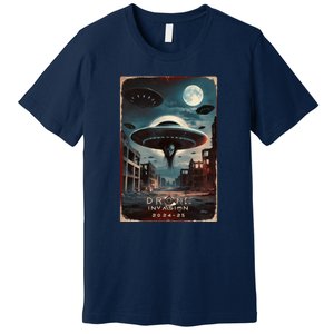 Drones New Jersey Ufo Uap Alien Invasion Project Bluebeam Premium T-Shirt