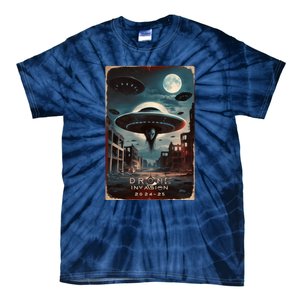 Drones New Jersey Ufo Uap Alien Invasion Project Bluebeam Tie-Dye T-Shirt