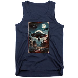 Drones New Jersey Ufo Uap Alien Invasion Project Bluebeam Tank Top