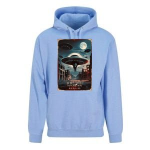 Drones New Jersey Ufo Uap Alien Invasion Project Bluebeam Unisex Surf Hoodie