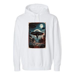 Drones New Jersey Ufo Uap Alien Invasion Project Bluebeam Garment-Dyed Fleece Hoodie