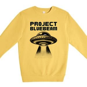 Drones New Jersey Ufo Uap Alien Invasion Project Bluebeam Premium Crewneck Sweatshirt