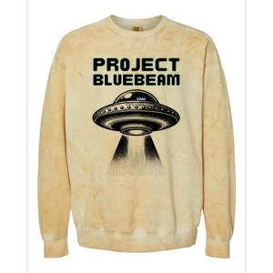 Drones New Jersey Ufo Uap Alien Invasion Project Bluebeam Colorblast Crewneck Sweatshirt