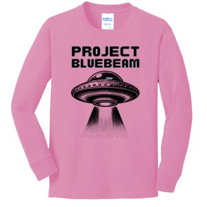 Drones New Jersey Ufo Uap Alien Invasion Project Bluebeam Kids Long Sleeve Shirt