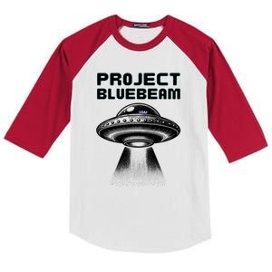 Drones New Jersey Ufo Uap Alien Invasion Project Bluebeam Kids Colorblock Raglan Jersey