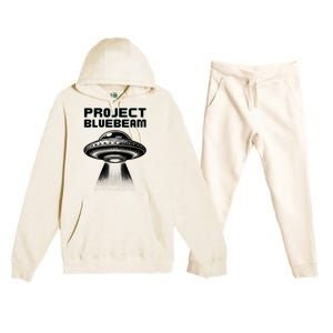 Drones New Jersey Ufo Uap Alien Invasion Project Bluebeam Premium Hooded Sweatsuit Set