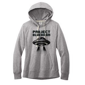 Drones New Jersey Ufo Uap Alien Invasion Project Bluebeam Women's Fleece Hoodie