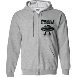 Drones New Jersey Ufo Uap Alien Invasion Project Bluebeam Full Zip Hoodie