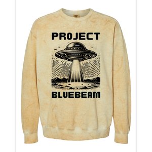 Drones New Jersey Ufo Uap Alien Invasion Project Bluebeam Colorblast Crewneck Sweatshirt