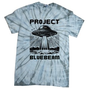 Drones New Jersey Ufo Uap Alien Invasion Project Bluebeam Tie-Dye T-Shirt