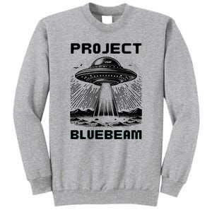 Drones New Jersey Ufo Uap Alien Invasion Project Bluebeam Tall Sweatshirt