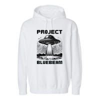 Drones New Jersey Ufo Uap Alien Invasion Project Bluebeam Garment-Dyed Fleece Hoodie