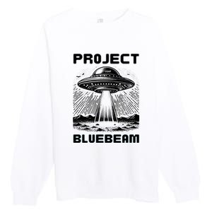 Drones New Jersey Ufo Uap Alien Invasion Project Bluebeam Premium Crewneck Sweatshirt