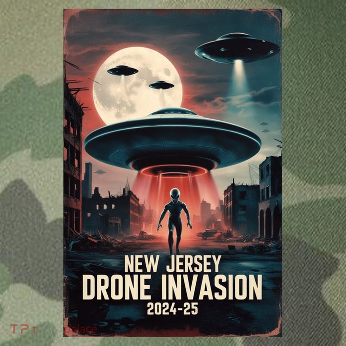Drones New Jersey Ufo Uap Alien Invasion Legacy Tie Dye Trucker Hat