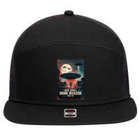 Drones New Jersey Ufo Uap Alien Invasion 7 Panel Mesh Trucker Snapback Hat