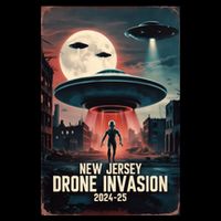 Drones New Jersey Ufo Uap Alien Invasion Flexfit Unipanel Trucker Cap