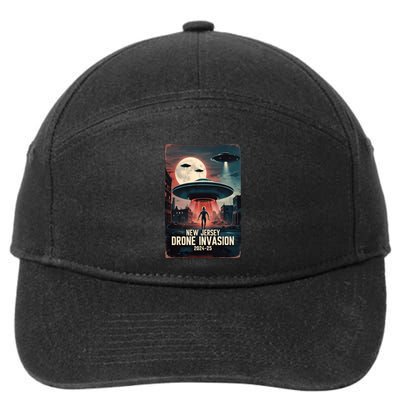 Drones New Jersey Ufo Uap Alien Invasion 7-Panel Snapback Hat