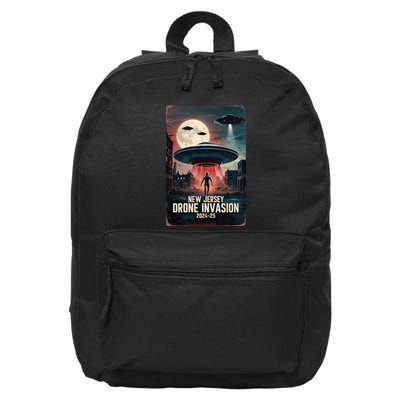 Drones New Jersey Ufo Uap Alien Invasion 16 in Basic Backpack
