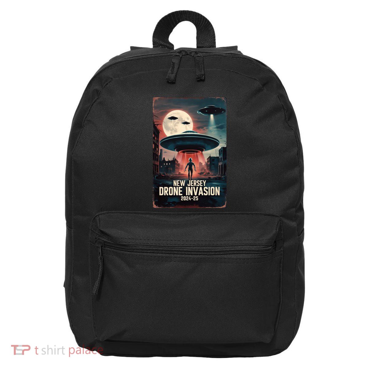 Drones New Jersey Ufo Uap Alien Invasion 16 in Basic Backpack