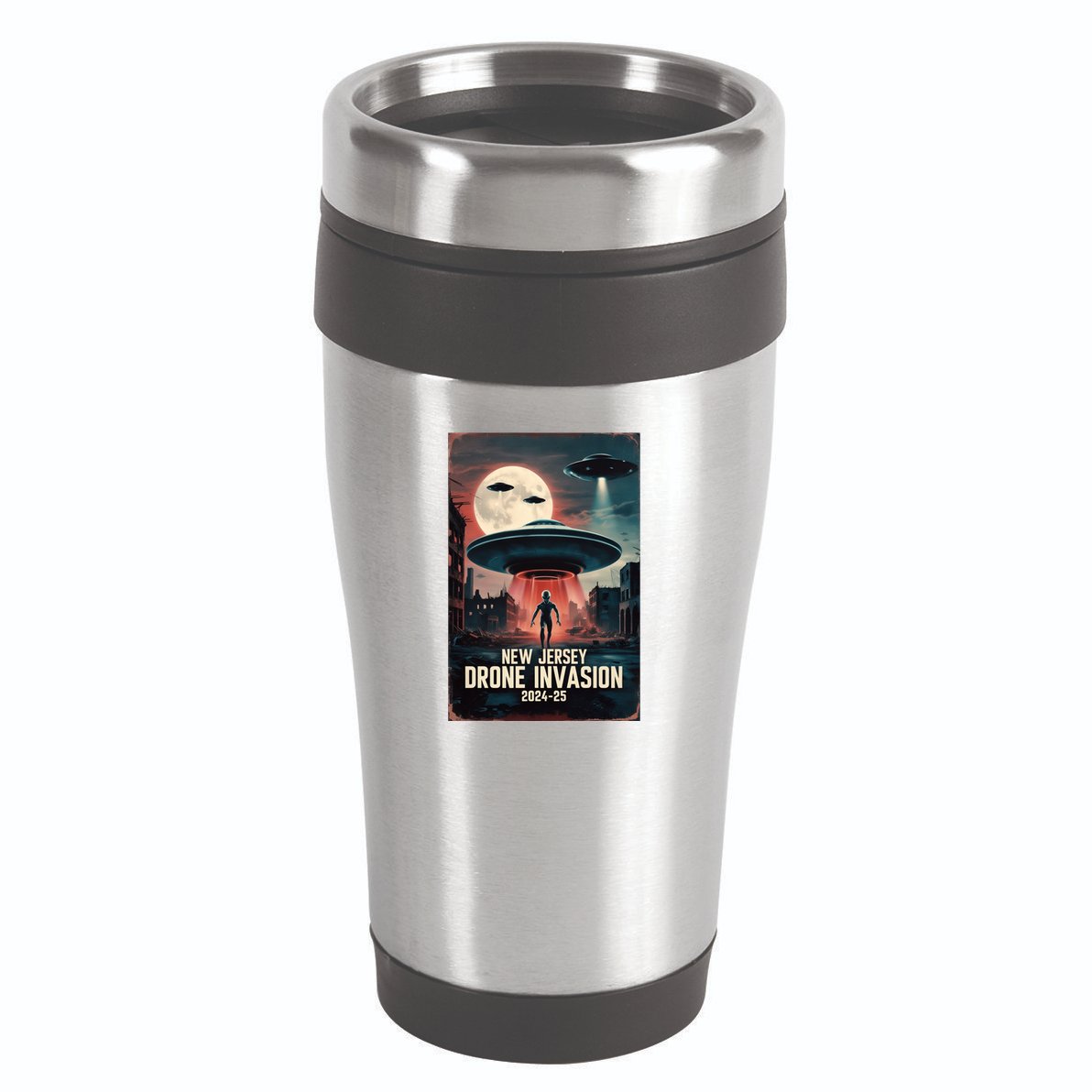 Drones New Jersey Ufo Uap Alien Invasion 16oz Travel Tumbler