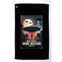 Drones New Jersey Ufo Uap Alien Invasion Golf Towel