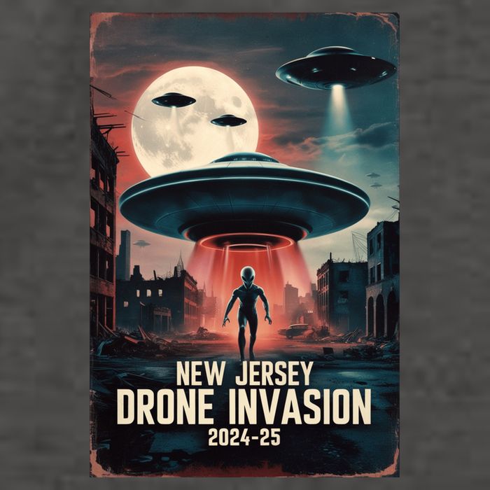 Drones New Jersey Ufo Uap Alien Invasion Vector Backpack
