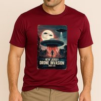 Drones New Jersey Ufo Uap Alien Invasion Cooling Performance Crew T-Shirt