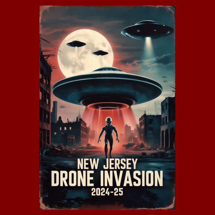 Drones New Jersey Ufo Uap Alien Invasion Cooling Performance Crew T-Shirt