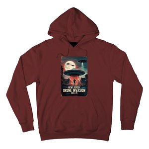 Drones New Jersey Ufo Uap Alien Invasion Hoodie