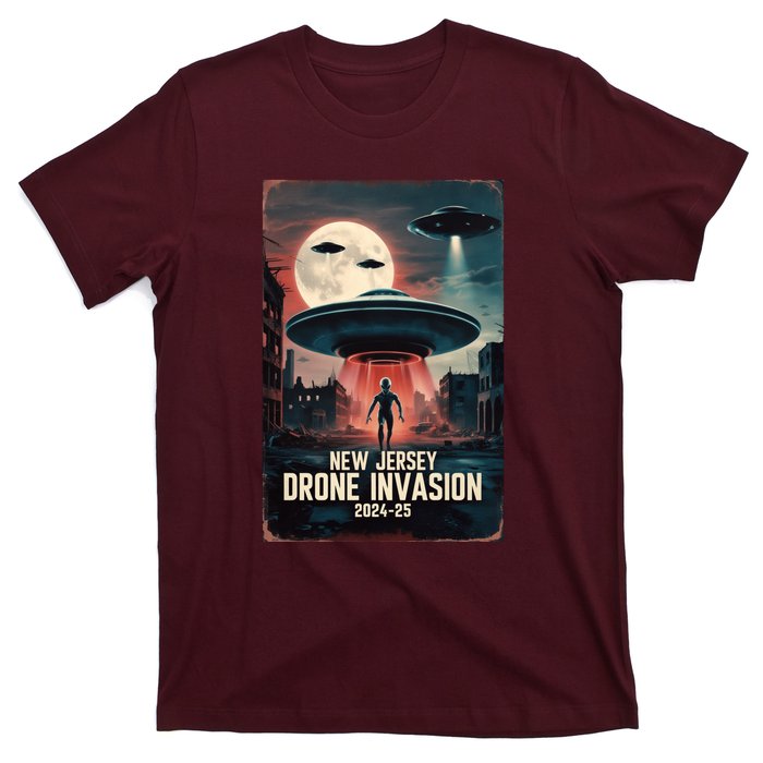 Drones New Jersey Ufo Uap Alien Invasion T-Shirt