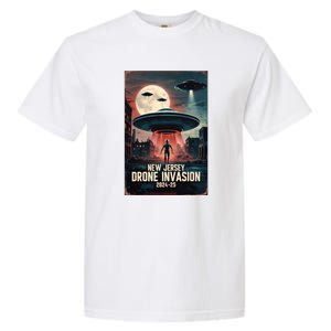 Drones New Jersey Ufo Uap Alien Invasion Garment-Dyed Heavyweight T-Shirt