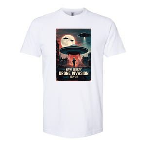 Drones New Jersey Ufo Uap Alien Invasion Softstyle CVC T-Shirt