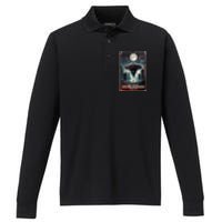 Drones New Jersey Ufo Uap Alien Invasion Performance Long Sleeve Polo