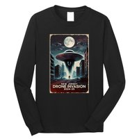 Drones New Jersey Ufo Uap Alien Invasion Long Sleeve Shirt