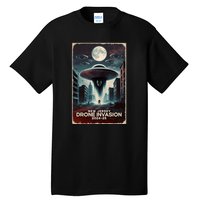 Drones New Jersey Ufo Uap Alien Invasion Tall T-Shirt