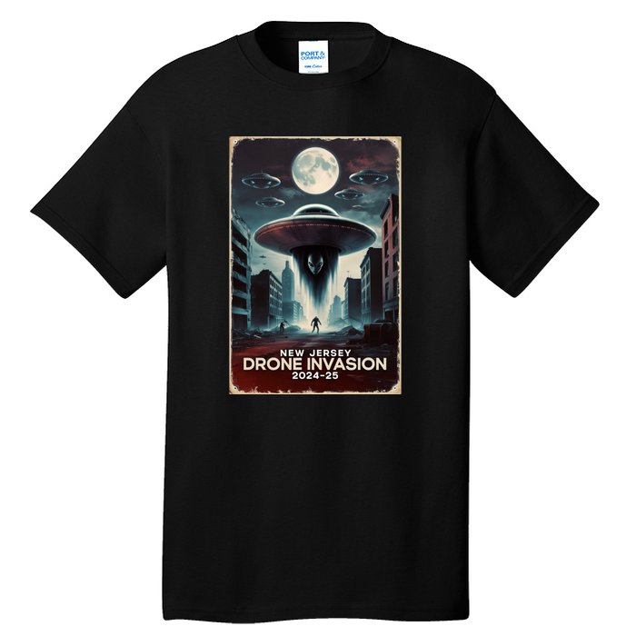 Drones New Jersey Ufo Uap Alien Invasion Tall T-Shirt