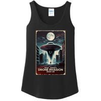 Drones New Jersey Ufo Uap Alien Invasion Ladies Essential Tank