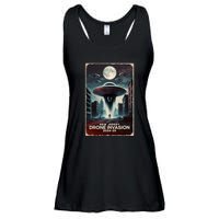 Drones New Jersey Ufo Uap Alien Invasion Ladies Essential Flowy Tank