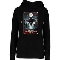 Drones New Jersey Ufo Uap Alien Invasion Womens Funnel Neck Pullover Hood