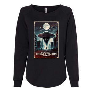 Drones New Jersey Ufo Uap Alien Invasion Womens California Wash Sweatshirt