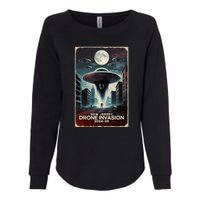 Drones New Jersey Ufo Uap Alien Invasion Womens California Wash Sweatshirt