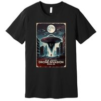 Drones New Jersey Ufo Uap Alien Invasion Premium T-Shirt