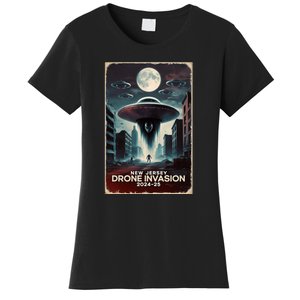 Drones New Jersey Ufo Uap Alien Invasion Women's T-Shirt